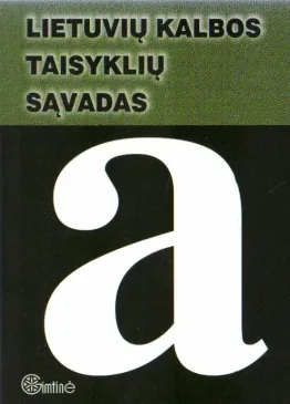 Lietuvių kalbos taisyklių sąvadas