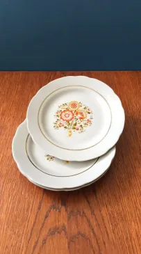 Lėkštės, 17cm. 3vnt., Korosten