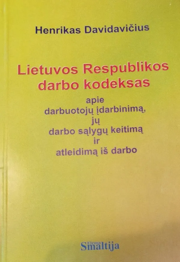 Lietuvos Respublikos darbo kodeksas