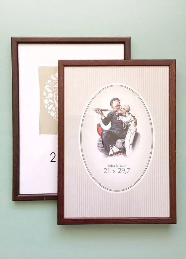 Rėmeliai su stiklu, 21x29,7cm (A4), 2vnt