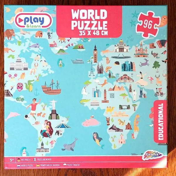 Dėlionė "Pasaulis" Puzzle, +5m.