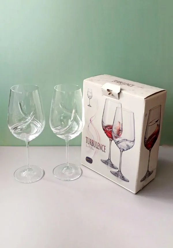 Vyno taurių rinkinys, 550ml, "Turbulence"