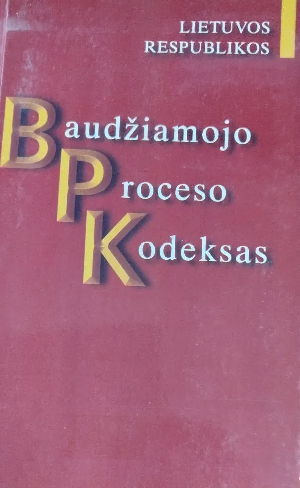 Lietuvos Respublikos baudžiamojo proceso kodeksas