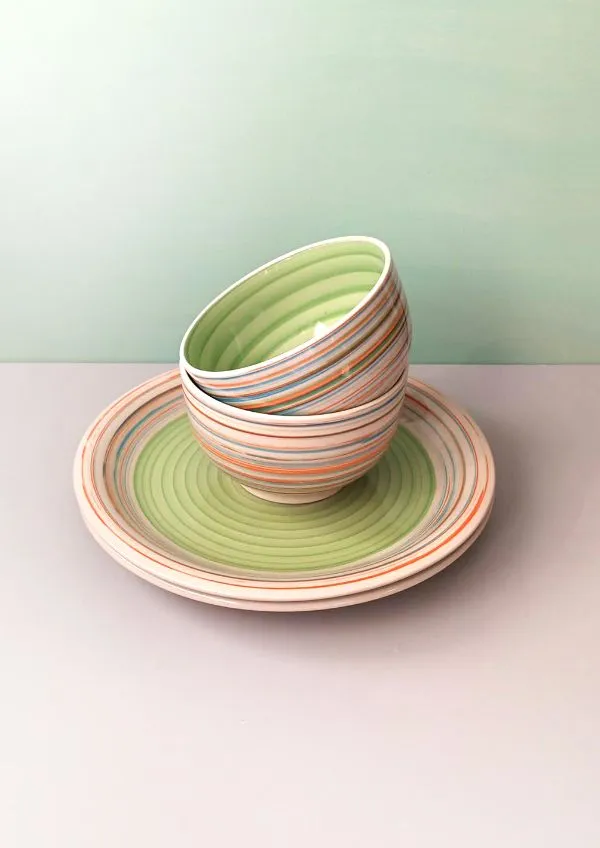 Dubenėliai ir didelės lėkštės, 2 rink.