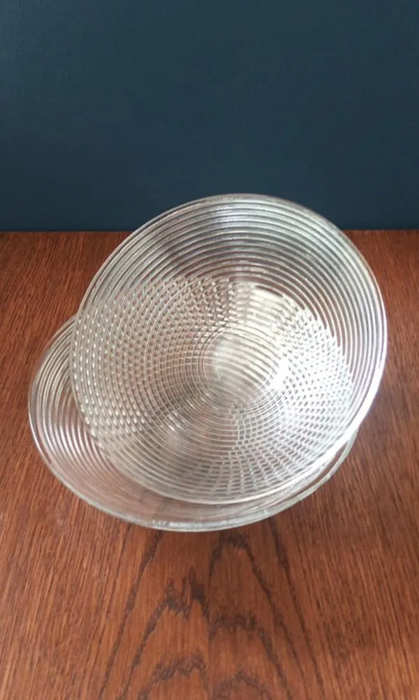 Stikliniai dubenys, 20cm, 2vnt.