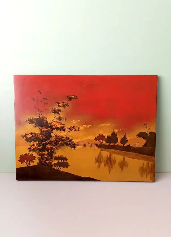 Vietnamiškas lako paveikslas, 30x40cm