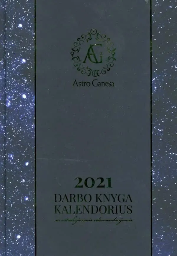 2021 darbo knyga-kalendorius su astrologinėmis rekomendacijomis