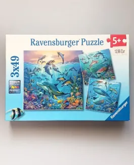 Dėlionė "Povandeninis gyvenimas" 3x49 det. +5m. Ravensburger