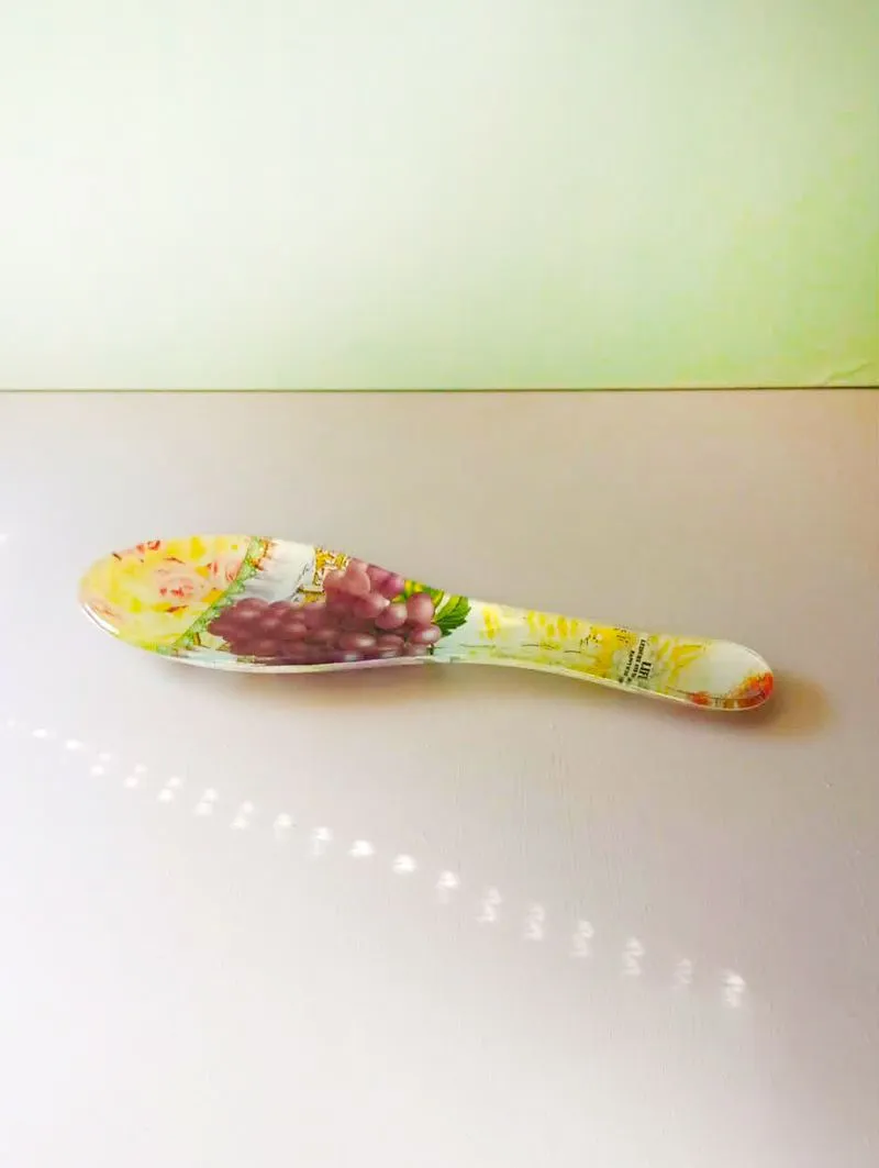 Stiklinis padėkliukas šaukštui ar virtuvės įrankiams, 21cm ilgis