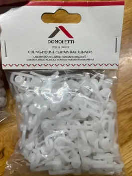 Lubinio karnizo užuolaidų segtukai - kabliukai