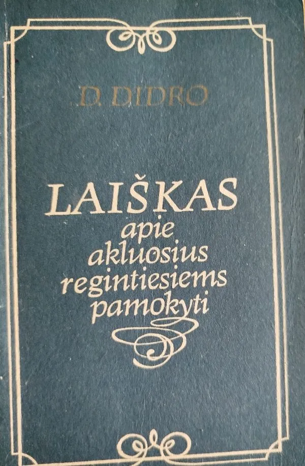 Laiškas apie akluosius regintiesiems  pamokyti
