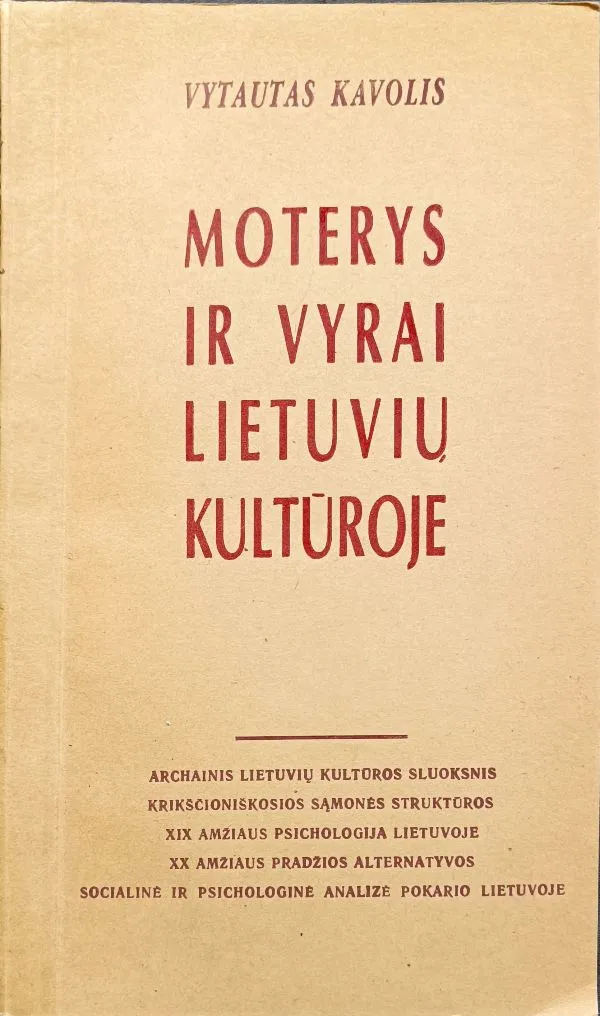 Moterys ir vyrai lietuvių kultūroje