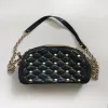 Zara dygsniuota rankinė per petį, su perlais, 20x17 cm