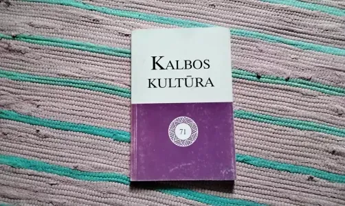 Kalbos kultūra 71