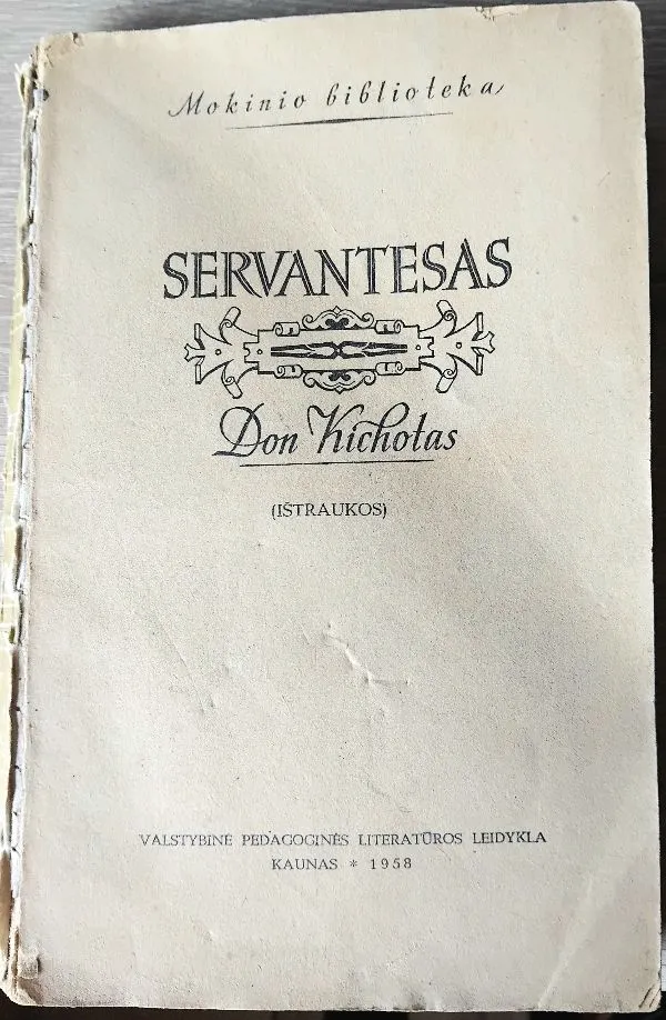 Don Kichotas mokinio biblioteka (ištraukos)