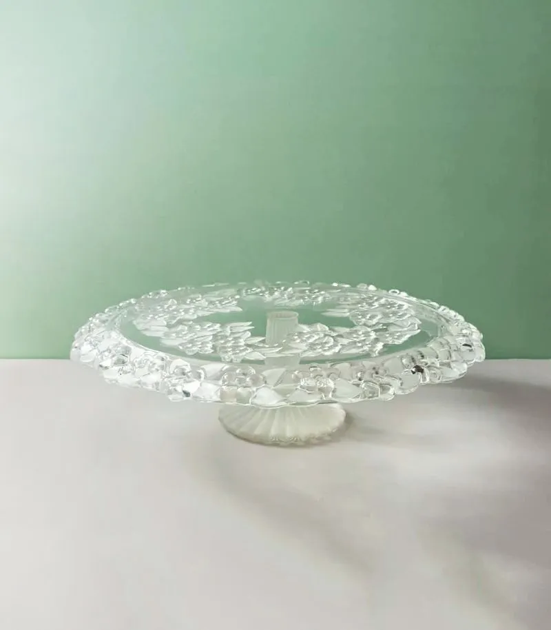Vintažinis torto / desertų stovas Mikasa Carmen ant kojelės, 34cm skersmuo