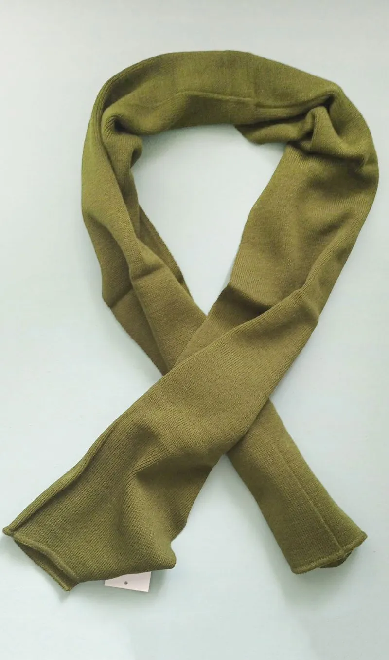 Šalikas, 130x25cm, akrilas, chaki sp.