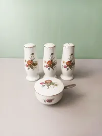 Prieskonių ir padažo indų rinkinys. 4 dalys, Sone, Japonija
