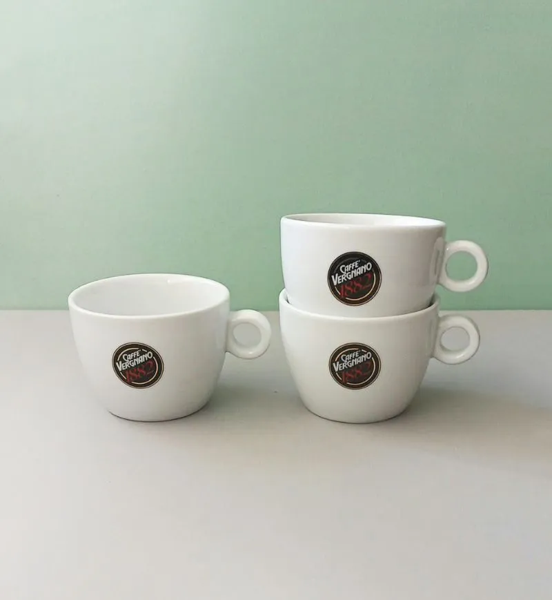 Puodeliai 250-300ml, 3vnt, Caffe Vergnano 1882
