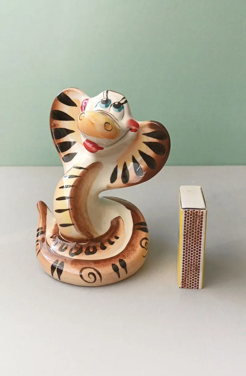 Gželio porceliano kobros figūrėlė, 11,5cm aukštis