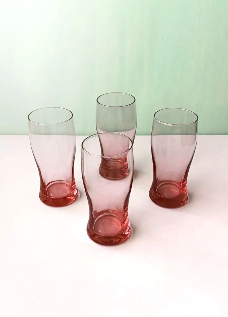 Vintažinės stiklo taurės 150ml, 4vnt.