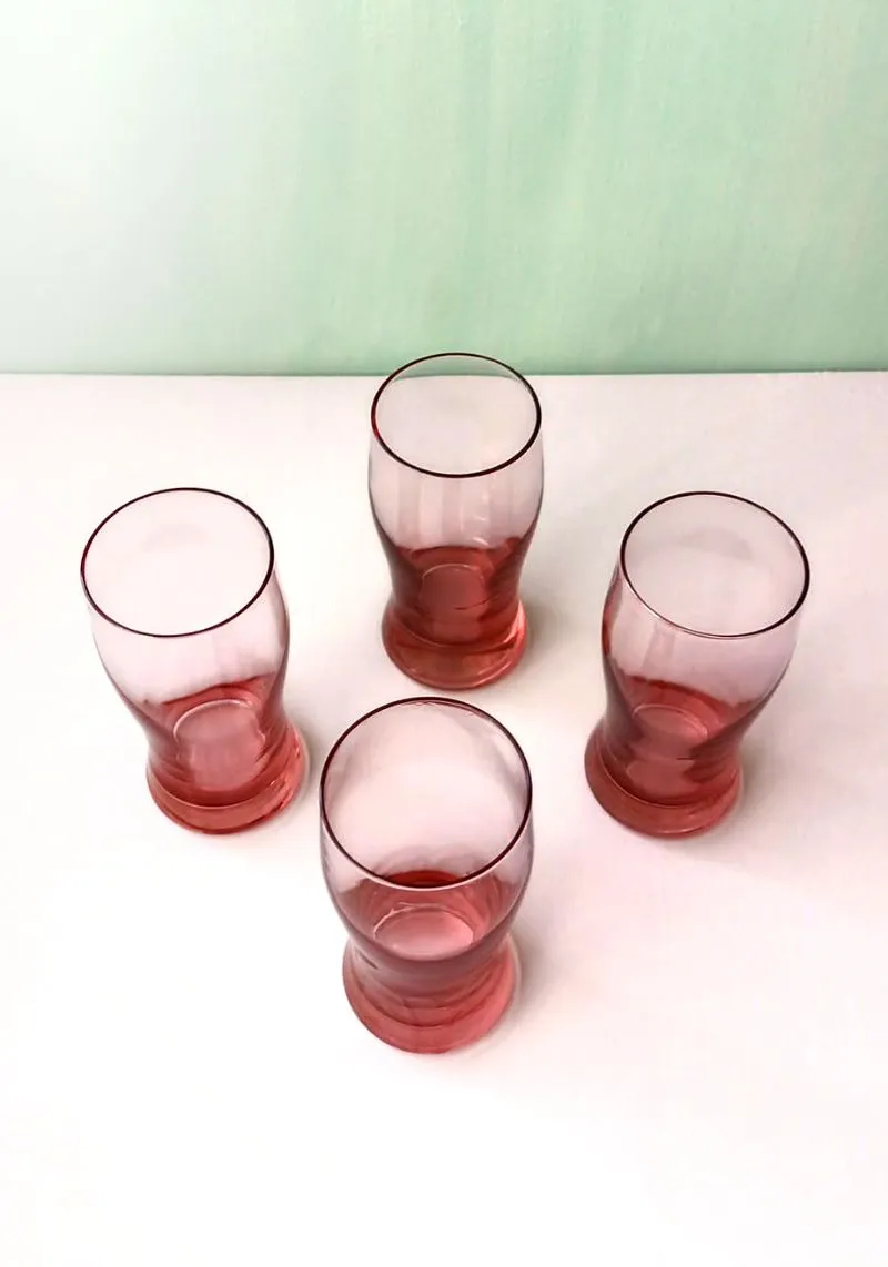 Vintažinės stiklo taurės 150ml, 4vnt.