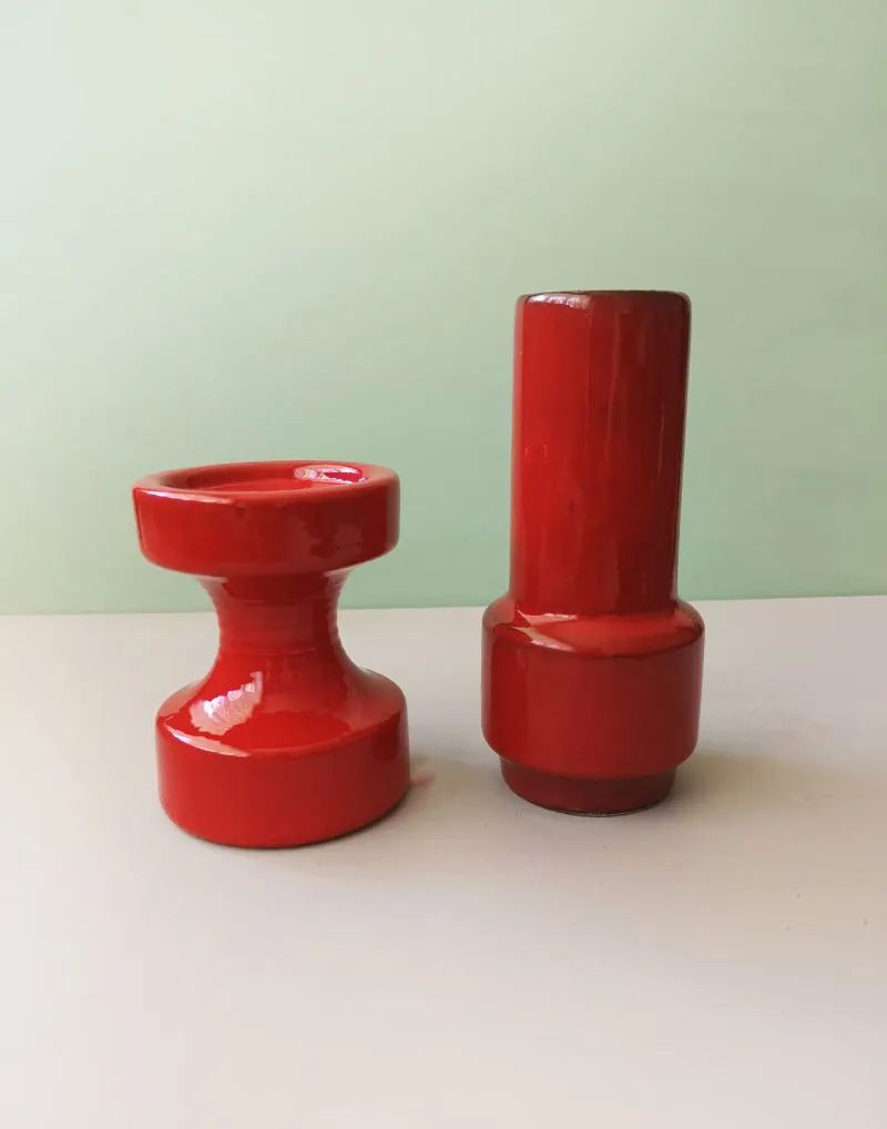 Steuler Keramik Cari Zalloni vaza ir žvakidė, 15cm ir 10cm aukštis, keramika