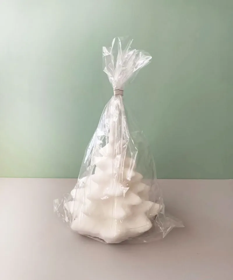 Eglutės formos Kalėdinė žvakė, 20cm aukštis